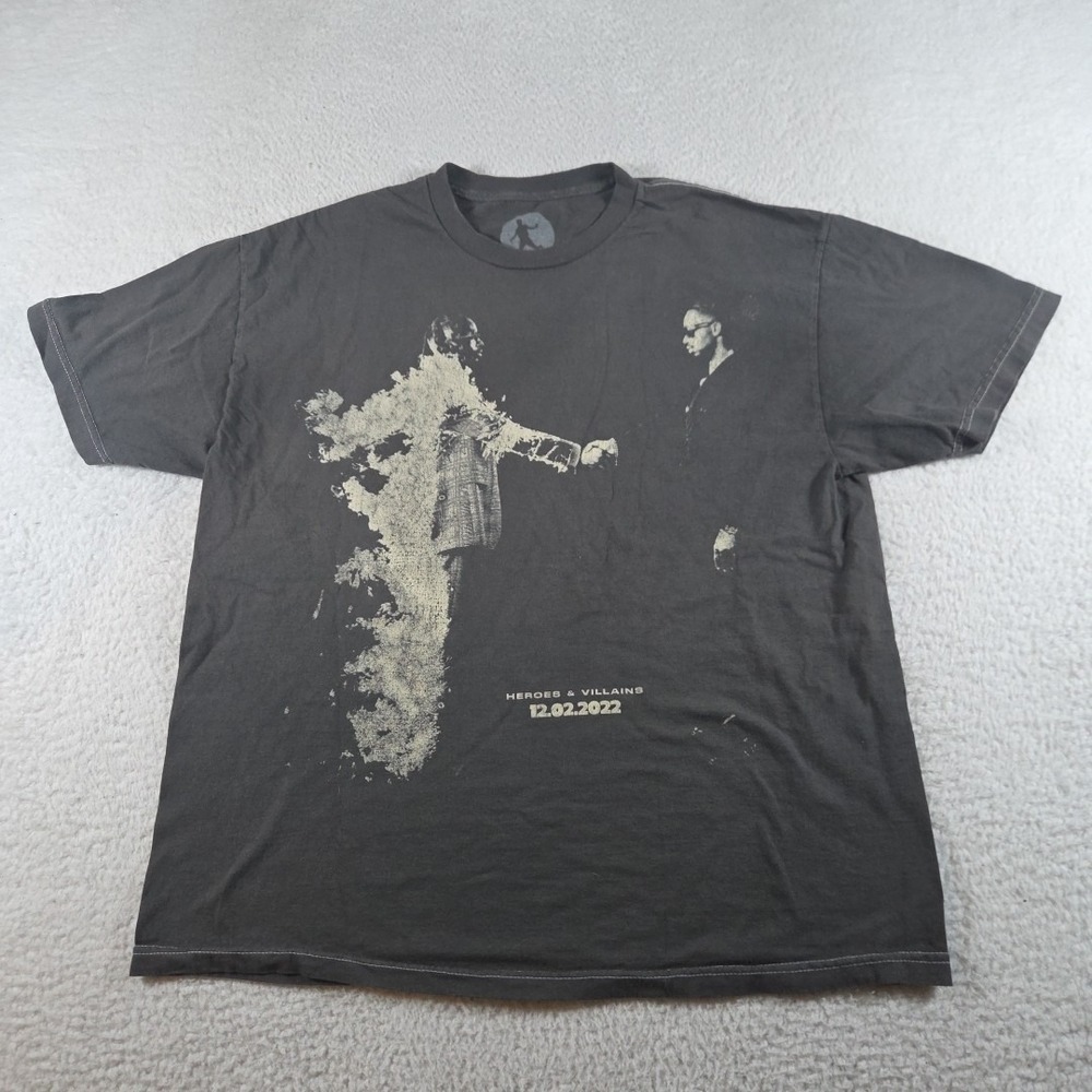 Metro Boomin Official Heroes &‎ Villains 2022 Tour T-Shirt Size Large